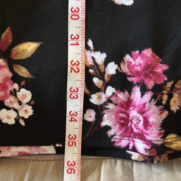 NO BOUNDARIES. NWT. Black/Pink Floral, Sleeveless Dress. Size 2X. Halter… - Picture 12 of 12